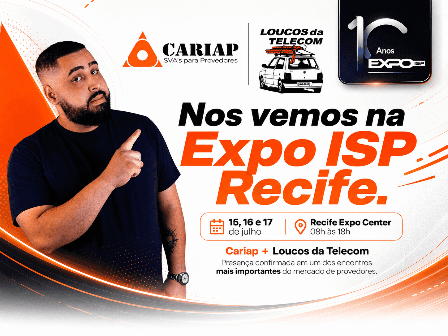 camiseta exclusiva Loucos da Telecom + Cariap